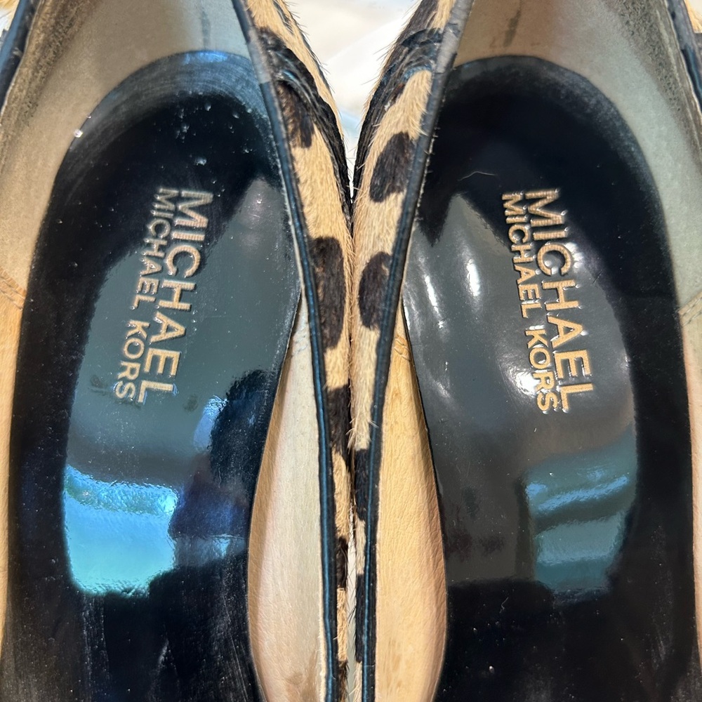 Michael Kors Pumps Leopard - Cheetah Calf Hair Printed High Heels Sz 7  Nice! - Picture 6 of 13